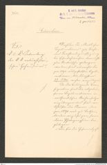 k.k. naturhistorisches Hofmuseum, Intendanzakten 1885-1896 (Hauer), Aktenzahl Z.740/1890, Seite 1